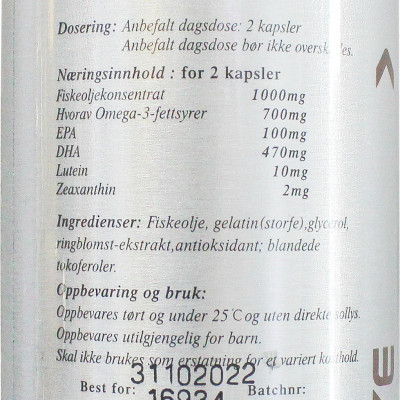 Norsk Omega 3 ØYE - Cải thiện mắt ( Thực phẩm bảo vệ sức khỏe )