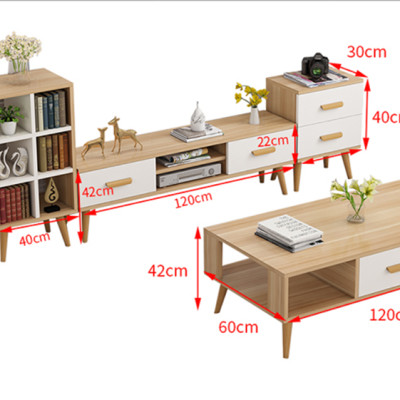 BỘ KỆ SÀN - BÀN TRÀ PHONG CÁCH BẮC ÂU 