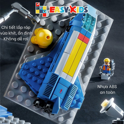 Đồ Chơi Xếp Hình Lắp Ráp Tàu Vũ Trụ Trung Tâm Điều Khiển Nhiều Chi Tiết