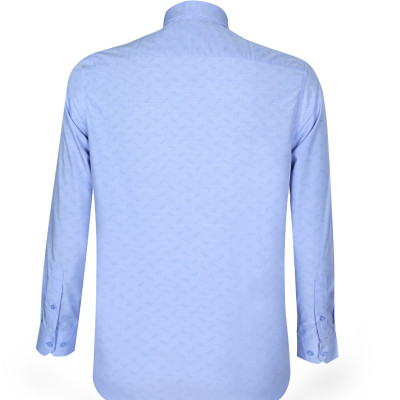 Áo sơ mi nam tay dài form suông Khatoco A1MD498T1-CNIN358-2505-D