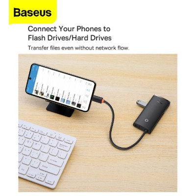 Hub chuyển Baseus Lite Series 6-Port Type-C HUB Docking Station- hàng chính hãng