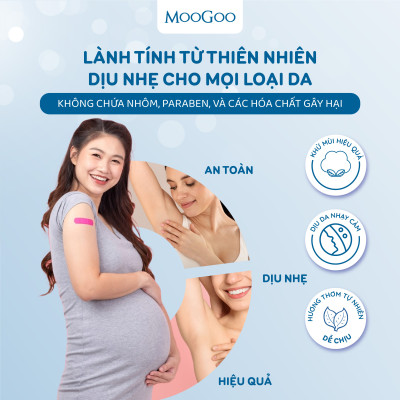 Lăn khử mùi thuần chay MooGoo Úc hương mật ong và lúa mạch 100% thành phần hoàn toàn tự nhiên