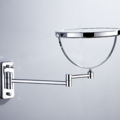 Gương trang điểm phóng đại 3 lần, xoay 360 độ, 2 mặt siêu nét, treo tường phòng tắm, phòng ngủ, Khách sạn, resort, Inox SUS 304, Size 15cm, 18cm, 20cm, Minh House