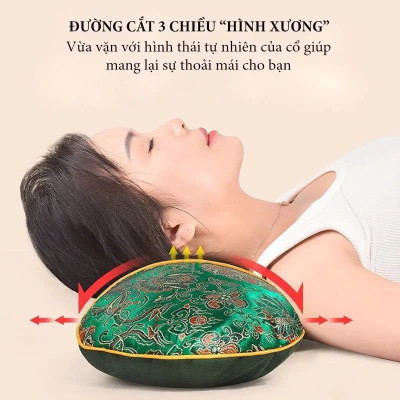 Gối Massage Ngải Cứu Làm Nóng – Thư Giãn Vai Gáy, Giảm Nhức Mỏi Hiệu Quả