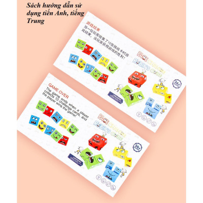 Đồ Chơi Rubik Thay Đổi Cảm Xúc Khuôn Mặt Theo Thẻ Cho Bé Rèn Luyện Tư Duy Phản Xạ