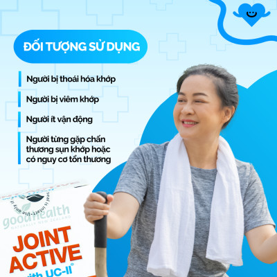 Combo 3 hộp Viên Sụn Khớp Goodhealth Joint Active - Với UC2 Tái Tạo Và Duy Trì Sụn Khớp - Giúp Khớp Khỏe Dễ Dáng Vận Động – 100% Chính Hãng Từ New Zealand