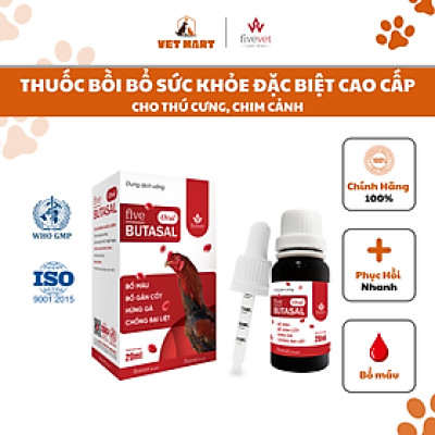 [20ml] Sản phẩm Bồi Bổ Sức Khỏe Cho Thú Cưng Cao Cấp FIVE-BUTASAL ORAL