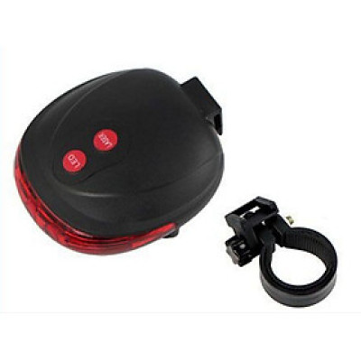 Đèn Hậu Laser Xe Đạp Kèm Giá Đỡ - Hàng chính hãng 