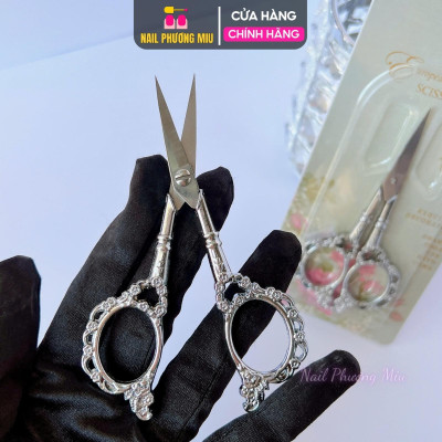 Kéo Hoàng Cung Cắt Móng Giả, Cắt Form Bằng Thép Không Gỉ, Sang Trọng, Lưỡi Cắt Sắc Làm Nail, Dễ Sử Dụng Nail Phương Miu Nữ Women