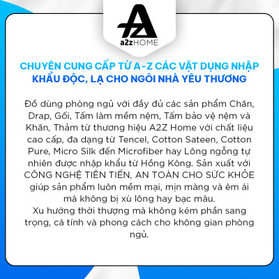 Ruột Chăn Siêu Nhẹ, Siêu Mềm Mại Và Êm Ái Màu Trắng Lông Vũ Nhân Tạo Cao Cấp A2Z HOME