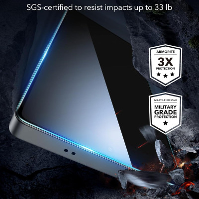 Kính Cường Lực ESR cho Samsung Galaxy S25 Ultra ESR Armorite Screen Protector - Hàng Chính Hãng