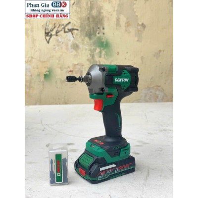 Thân máy siết bulong 380Nm chính hãnġ Dekton M21-WI380NCP-Mô tơ lõi đồng 100%-Bảo hành chính hãƞg.