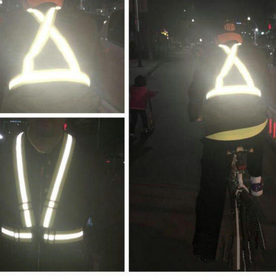 Combo 2 Áo Dây Phản Quang Nam Nữ (Xanh và Cam) Với Dây Thun Đàn Hồi Co Giãn An Toàn Đi Xe Đạp, Xe Máy Và Đi Phượt Mai Lee