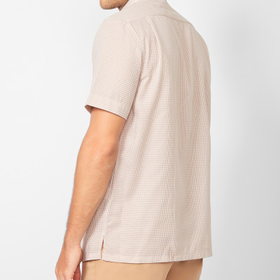 ÁO SƠ MI TAY NGẮN LINEN-V46-014582-BR2