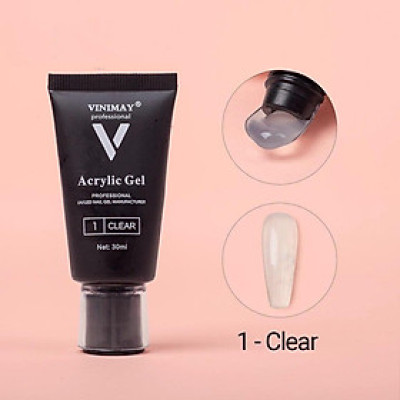 Gel Gôm VINIMAY Cao Cấp chai 30ml Màu Trong Suốt Và Cover Pink Làm Nail, Tuýp Gel Nối Móng Úp Nhanh, Bền Đẹp Dẻo, Đặc, Dễ Tạo Hình Women Nữ