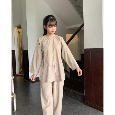 Đồ Lam Đi Chùa  Vạt Hò Nút Thắt