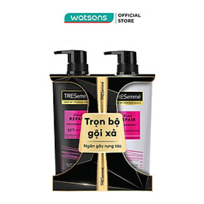 Combo Gội Xả Tresemmé Salon Rebond Dầu Gội 480g+ Dầu Xả 480g