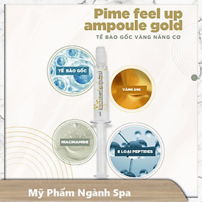 Tế bào gốc vàng 24k trẻ hóa nâng cơ Pime Feel Up Ampoule Gold (lẻ ống 2ml)