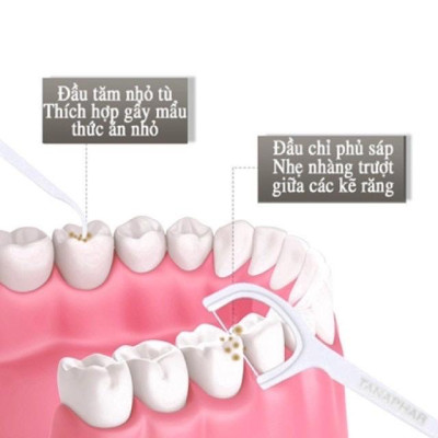 COMBO Hộp 50 Tăm Chỉ Nha Khoa Chất Lượng Cao, Vệ sinh Răng Miệng Sạch Sẽ, Răng Chắc Khỏe, An Toàn, Tiện Lợi, Dễ Dàng Sử Dụng. TakyHome 7035
