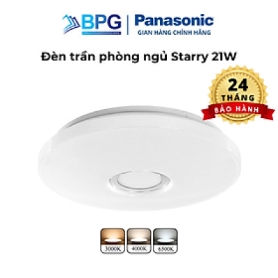 Đèn trần Starry PANASONIC HHXZ201688 21W cho phòng ngủ hiệu ứng ánh sáng lấp lánh, chế độ ngủ, thư giãn, hẹn giờ
