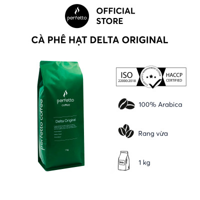 Cà phê hạt Perfetto - Delta Original (1000g)