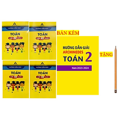 Sách - Combo 4c Hướng dẫn học toán + hướng dẫn giải chi tiết toán lớp 2 ( mới nhất )