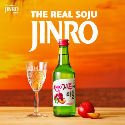 [CHÍNH HÃNG] Soju Hàn Quốc JINRO VỊ MẬN 360ml - Combo 6 chai