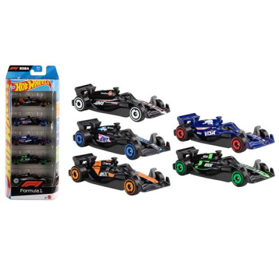 Bộ 5 Đồ Chơi Mô Hình Siêu Xe Đua F1 - Hot Wheels JGF58