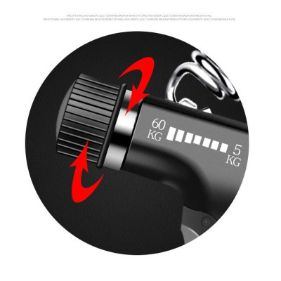 Kìm Bóp Tay, Dụng Cụ Tập Cơ Tay Cao Cấp, Kìm Tập Gym Bấm Số Tự Động (5-60 Kg) Hàng Cao Cấp Tay Cầm Dài 