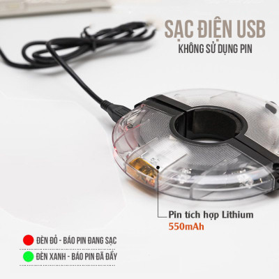 Đèn Led Gắn Bánh Xe Đạp 7 Màu (Trục Giữa phi 19-36mm) Có Sạc Điện USB Chống Nước Trang Trí Cho Xe Đạp Người Lớn Mai Lee