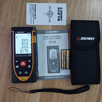 Thước đo khoảng cách, đo bằng tia laser – SNDWAY 70M – Đo đạc nhanh, chính xác, màn hình Led rõ nét, Tiêu chuẩn IP54
