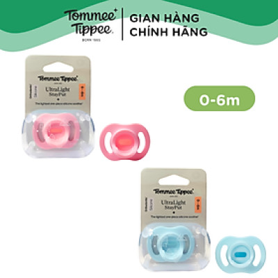 Ty Ngậm Silicon Siêu Nhẹ Cho Bé Tommee Tippee Ultra Light 0-6 Tháng (Vỉ Đơn)