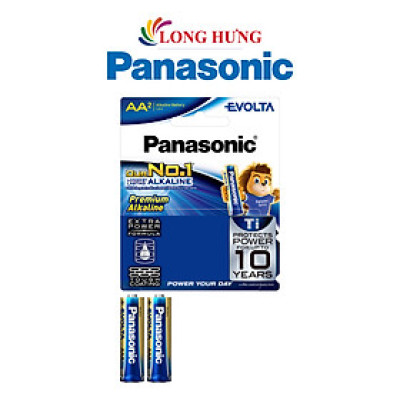 Vỉ Pin kiềm Panasonic Alkaline Evolta AA LR6EG/2B-V (2 viên/10 viên) - Hàng chính hãng