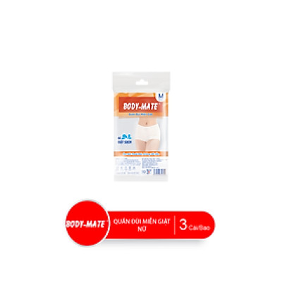 Combo Bao Quần Đùi Miễn Giặt Tiện Lợi Body-Mate Nữ, 3 Cái/Bao