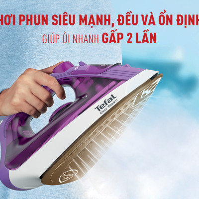 Bàn ủi hơi nước Tefal FV1955E0 - Hàng chính hãng
