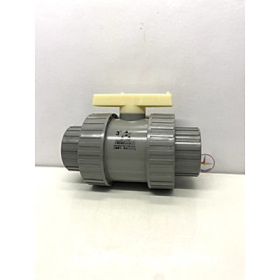 Van hai (2) đầu rắc co 90 nhựa PVC Jiarong _ UB030