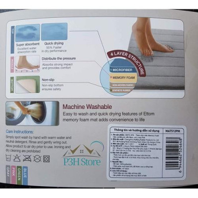 Thảm chống trượt Lock&Lock Memory Foam size S MAT512