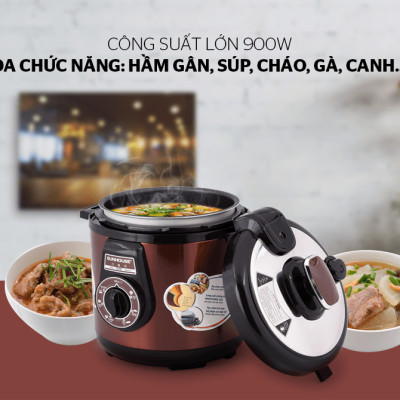 Nồi Áp Suất Điện Đa Năng Sunhouse SHD1562 (6L) - Hàng chính hãng