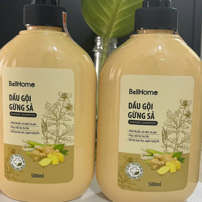 Dầu Gội Gừng  Công nghệ sinh học Kích Mọc Tóc Bell Home 500ml