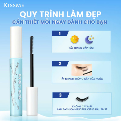 Combo Mascara Chuốt Cong Tơi Mi Và Tẩy Trang Mi Kissme Heroine Make (Combo 6.6 mL & 1.8 G)