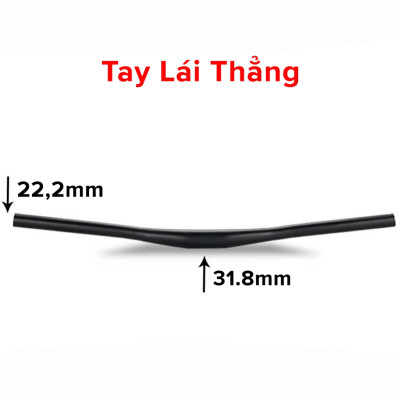 Ghi Đông Tay Lái Xe Đạp Thể Thao Địa Hình Hợp Kim Nhôm Thép Cao Cấp Loại Thẳng Cong Siêu Bền - Chính hãng dododios