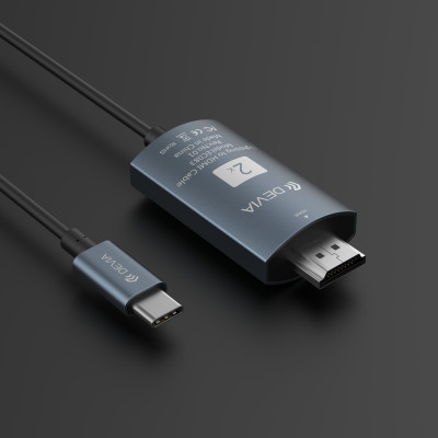 Cáp chuyển đổi Devia Storm HDMI to TypeC - Hàng chính hãng