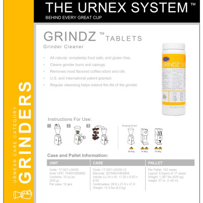 Viên vệ sinh máy xay cà phê Urnex Grindz - Hàng nhập khẩu