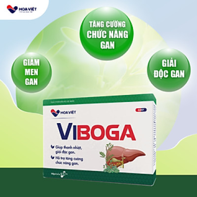 Giảm men gan, bổ gan Viboga Hoa Việt 30 viên