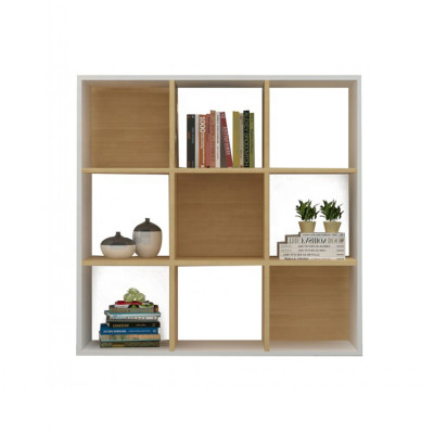 Giá sách đẹp trang trí phòng khách SMLIFE Bowen