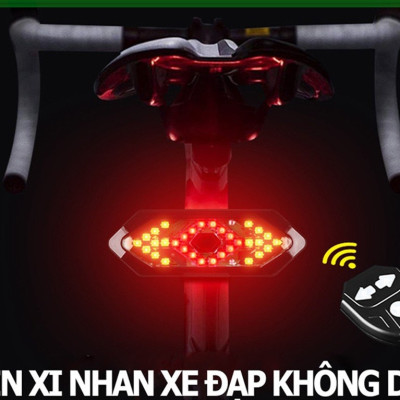 Đèn xi nhan xe đạp - Đèn LED tín hiệu điều khiển từ xa gắn đuôi xe đạp - lắp đặt dễ dàng - Hàng chính hãng
