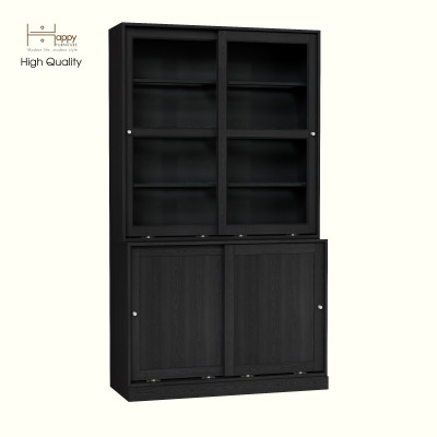 [Happy Home Furniture] SCANDINA, Tủ đựng đồ cửa kính 4 cánh lùa, 120cm x 49cm x 213cm ( DxRxC), TCL_026