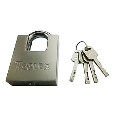 Ổ khóa TOPLEX 1203 60mm an toàn, chống cắt, chống chìa giả, chất liệu hợp kim thép, lõi hợp kim đồng.