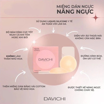 Miếng dán ngực sinh nhiệt tự thân Hàn Quốc - cơ chế tự dính khít khi tiếp xúc với bề mặt da có nhiệt BẢN TO 8CM - 1 CẶP