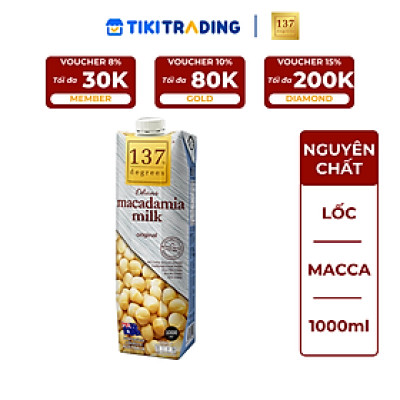 Sữa hạt Macca Nguyên chất 137 DEGREES 1000ml